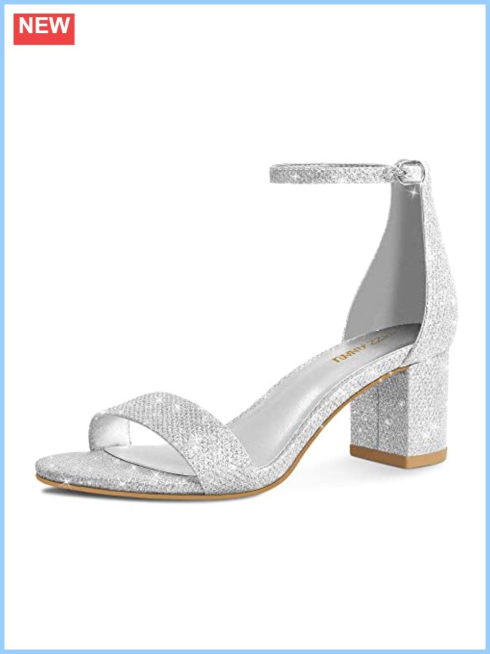 Women's Block Heel Sandals Open Toe Ankle Strap Chunky Heels Dress Shoes
